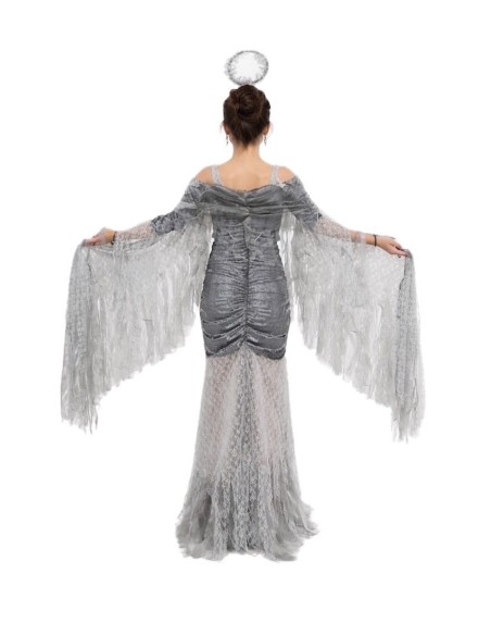 Fantasia Anjo Negro Tamanho M Novo | Fantasias para Adultos O Rei do Carnaval